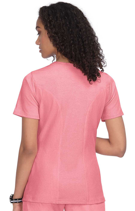 Basics 1037 Gretchen Top Heather Soft Pink