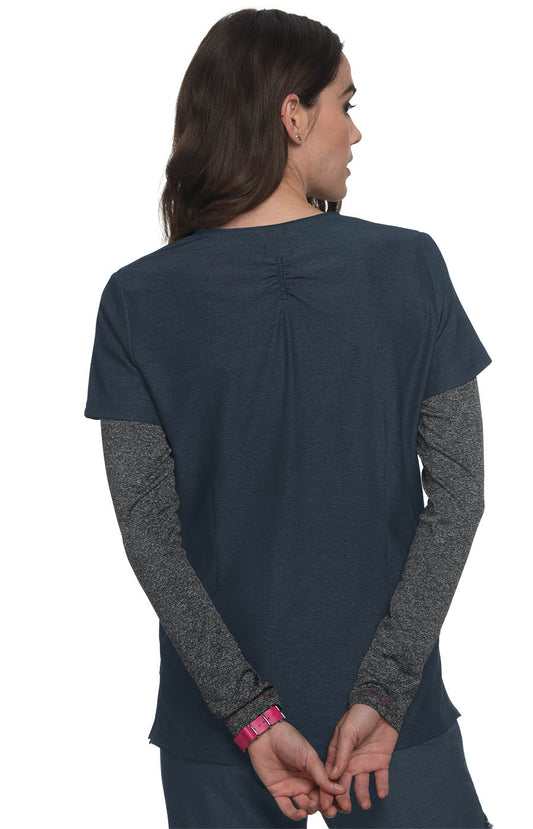 Lite Stretch 1039 Velocity Top Heather Navy