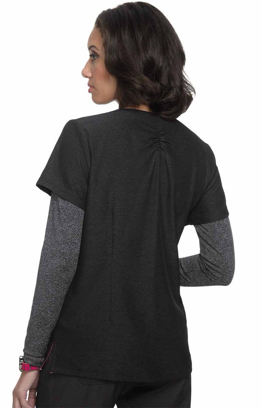 Lite Stretch 1039 Velocity Top Heather Charcoal