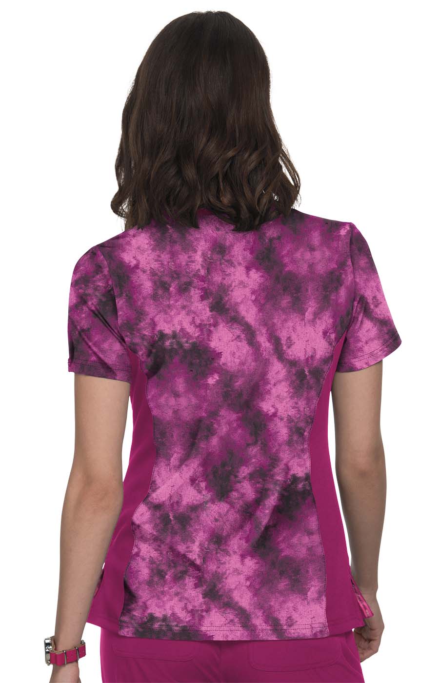 Lite Stretch 1049PR Raquel Top Heather Raspberry Tie Dye