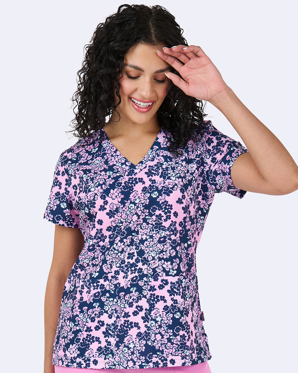 Zavate Audrey Top Style 1054 in color Bubblegum Blossoms Image 1