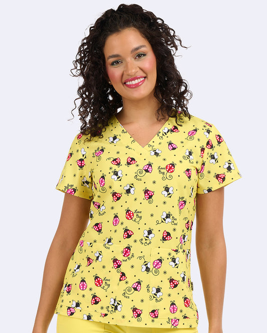 Zavate Audrey Top Style 1054 in color Buzzin' Around Image 1