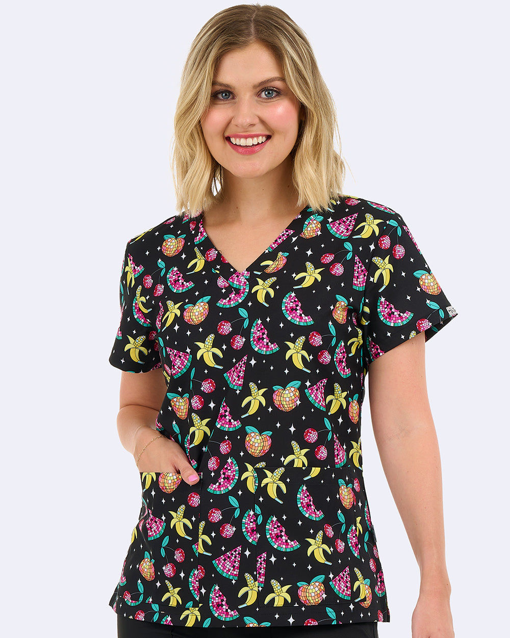 Zavate Audrey Top Style 1054 in color Groovy Fruits Image 1