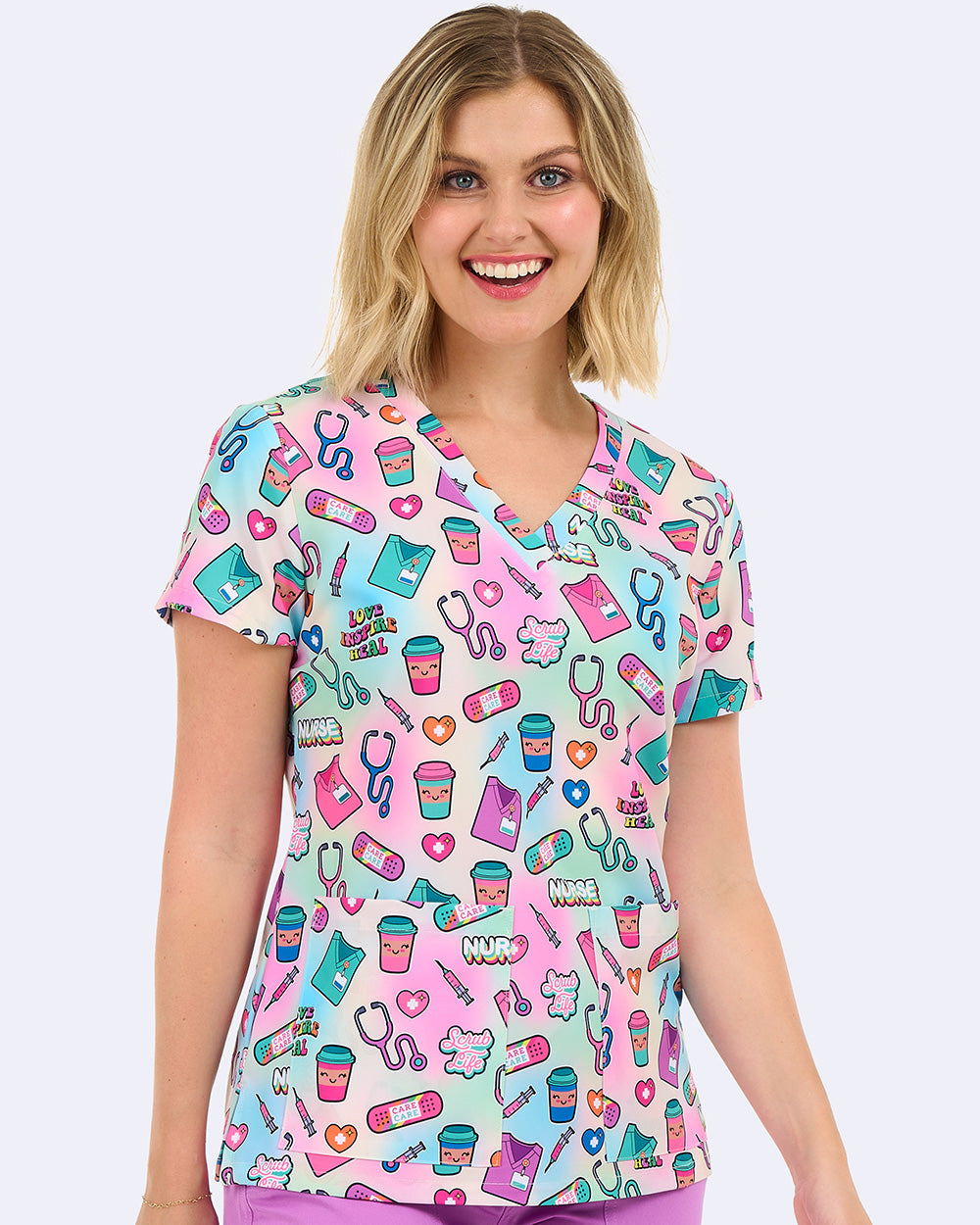 Zavate Audrey Top Style 1054 in color Scrub Life Image 1