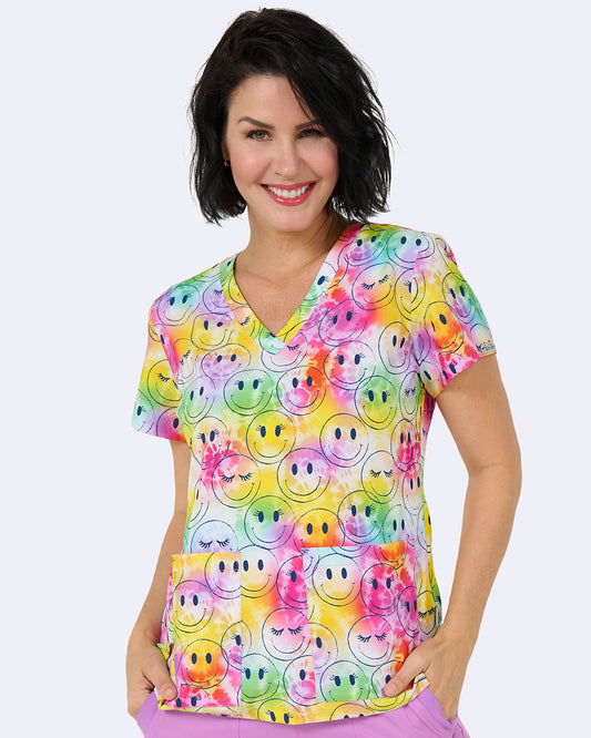 Zavate Audrey Top Style 1054 in color Smile Vibes Image 1