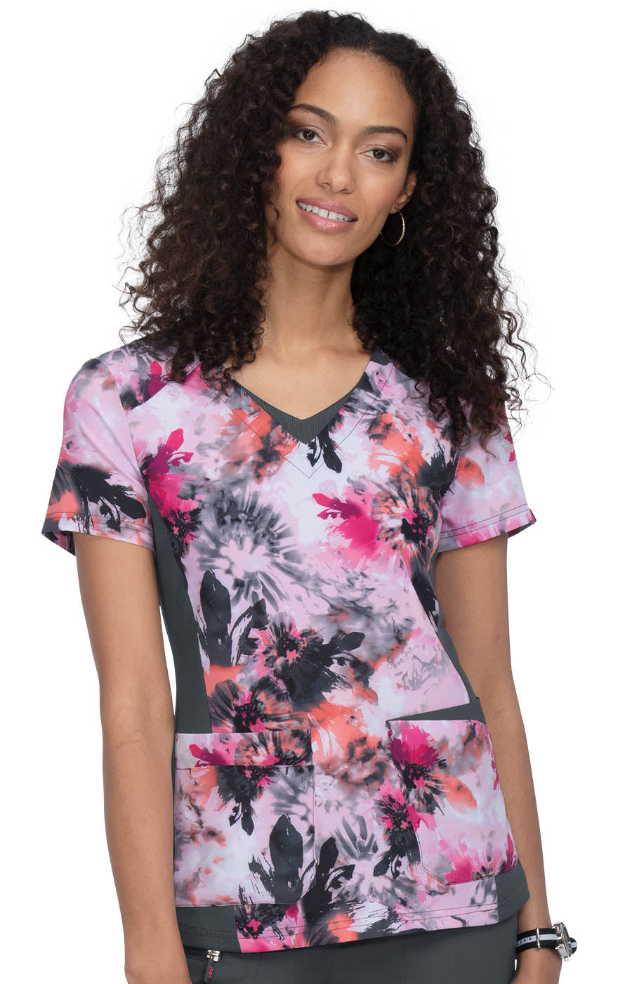 Lite 1057PR Nadi Top Tie Dye Floral Pinks