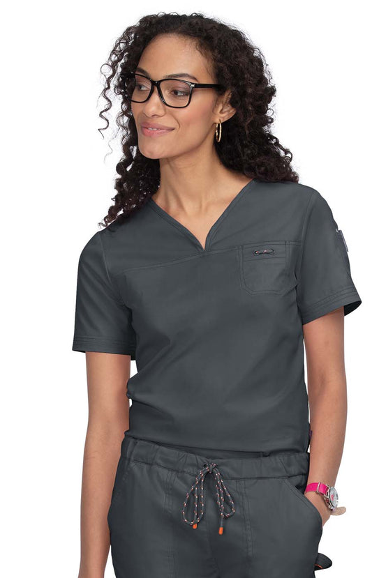 Stretch 1059  Georgia Top Charcoal