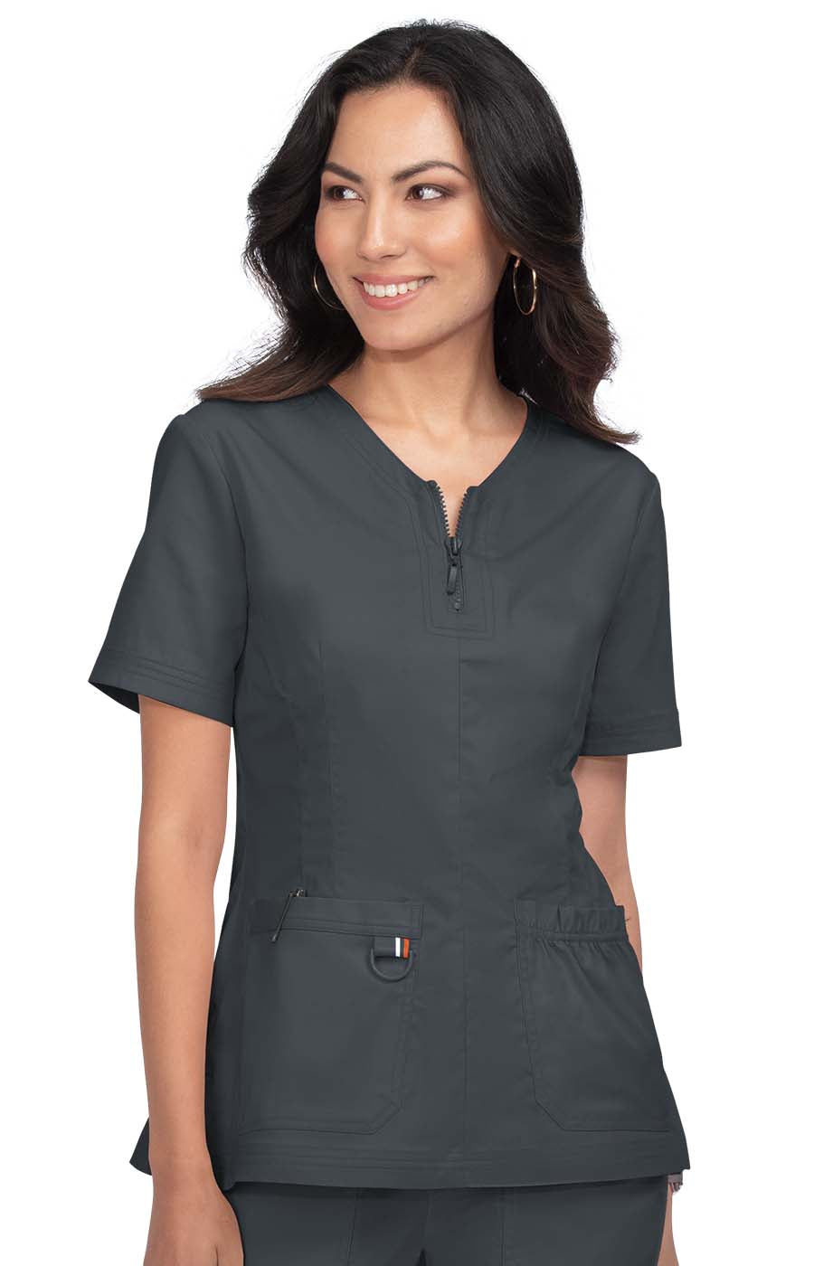 Stretch 1060  Regan Top Charcoal