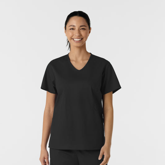 WonderWORK 106 Curved V-Neck Scrub Top