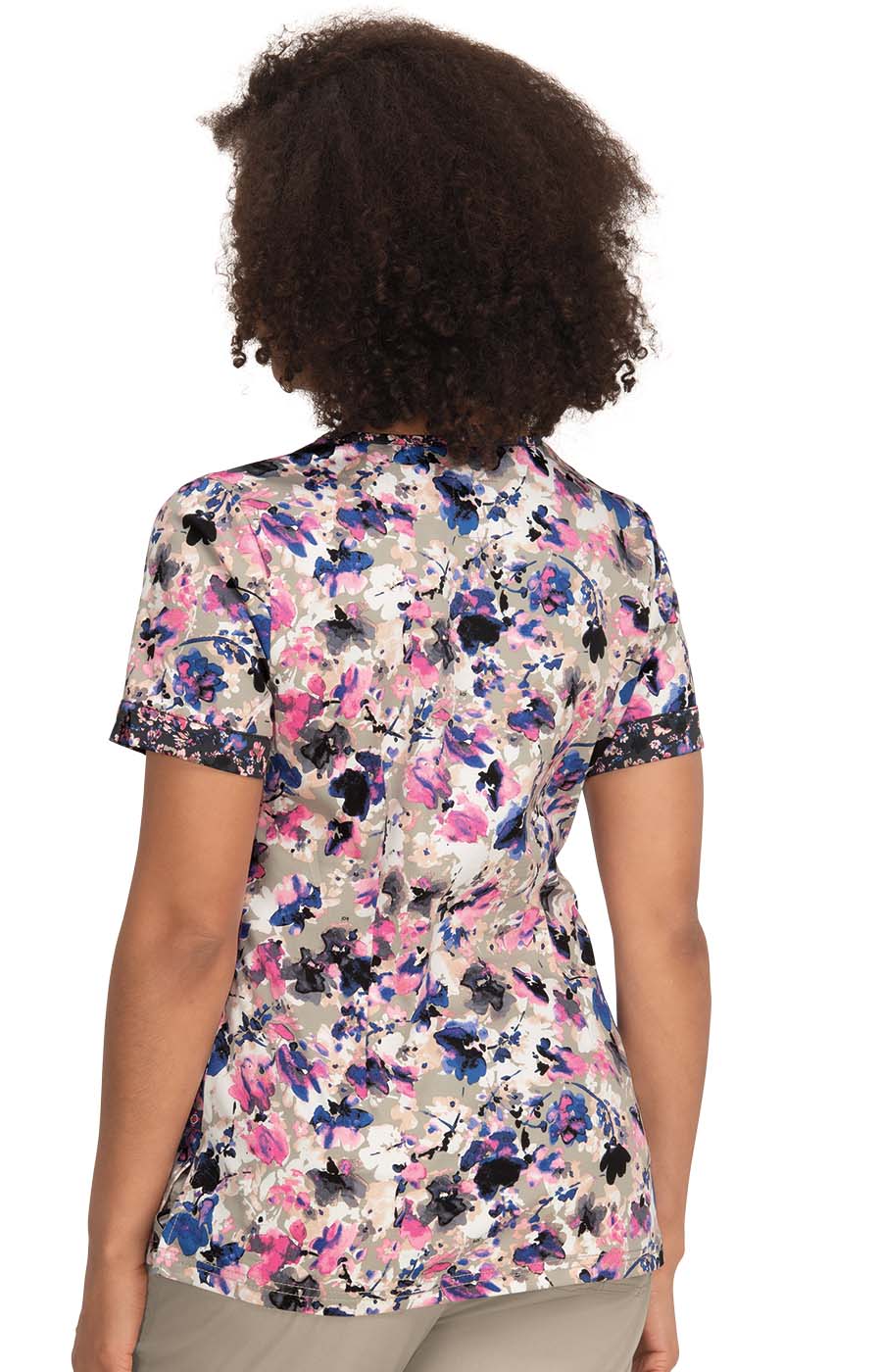 Stretch 1070PR  Elena Top Watercolor Petals