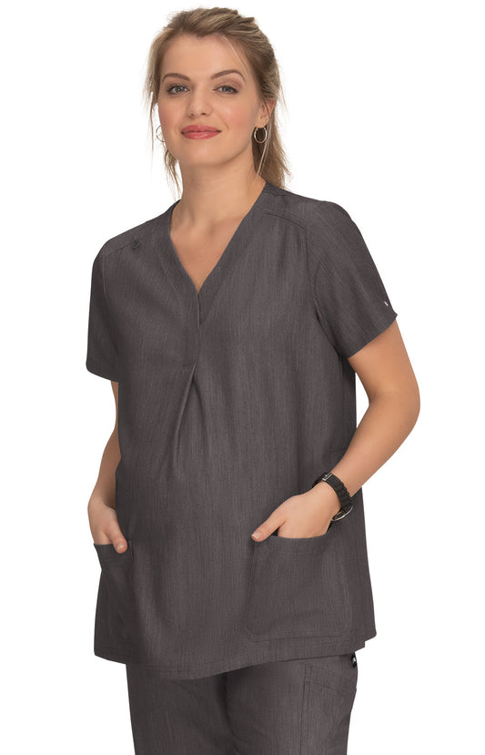 Next Gen 1073 Onboard Maternity Top Heather Grey