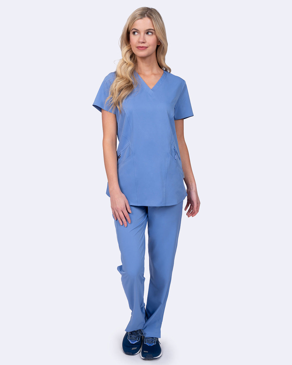 Ava Therese 1084 Ava Back Knit Top Ciel