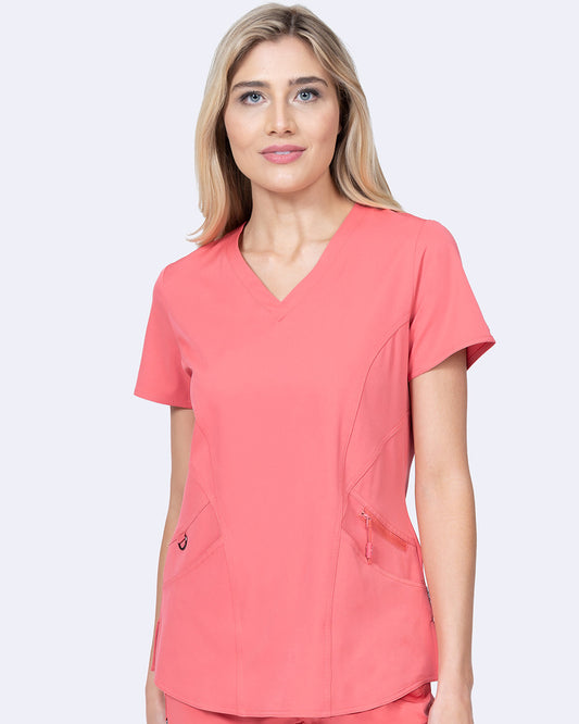 Ava Therese 1084 Ava Back Knit Top Coral