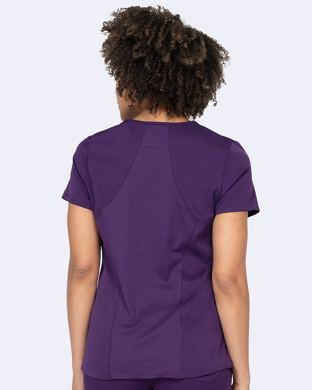 Ava Therese 1084 Ava Back Knit Top Eggplant