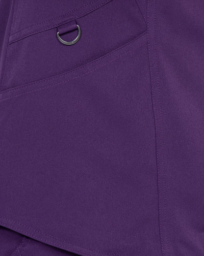 Ava Therese 1084 Ava Back Knit Top Eggplant