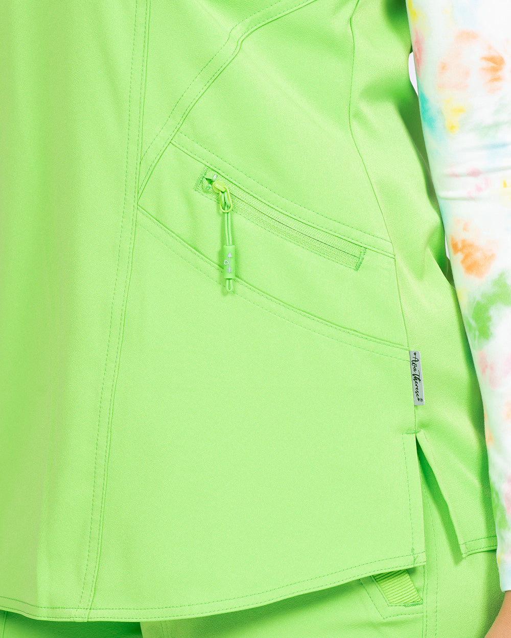 Ava Therese 1084 Ava Back Knit Top Electric Green