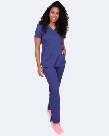 Ava Therese 1084 Ava Back Knit Top Grape