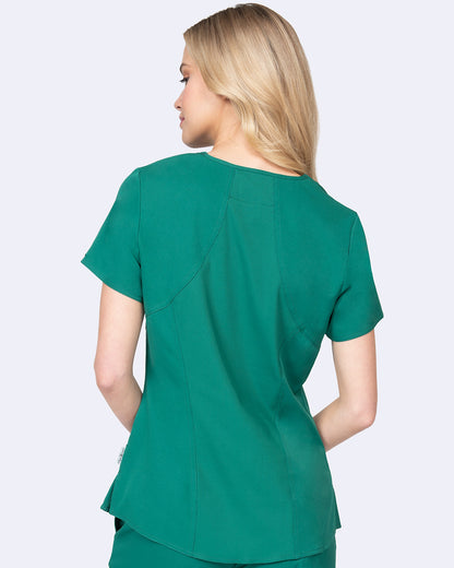 Ava Therese 1084 Ava Back Knit Top Hunter