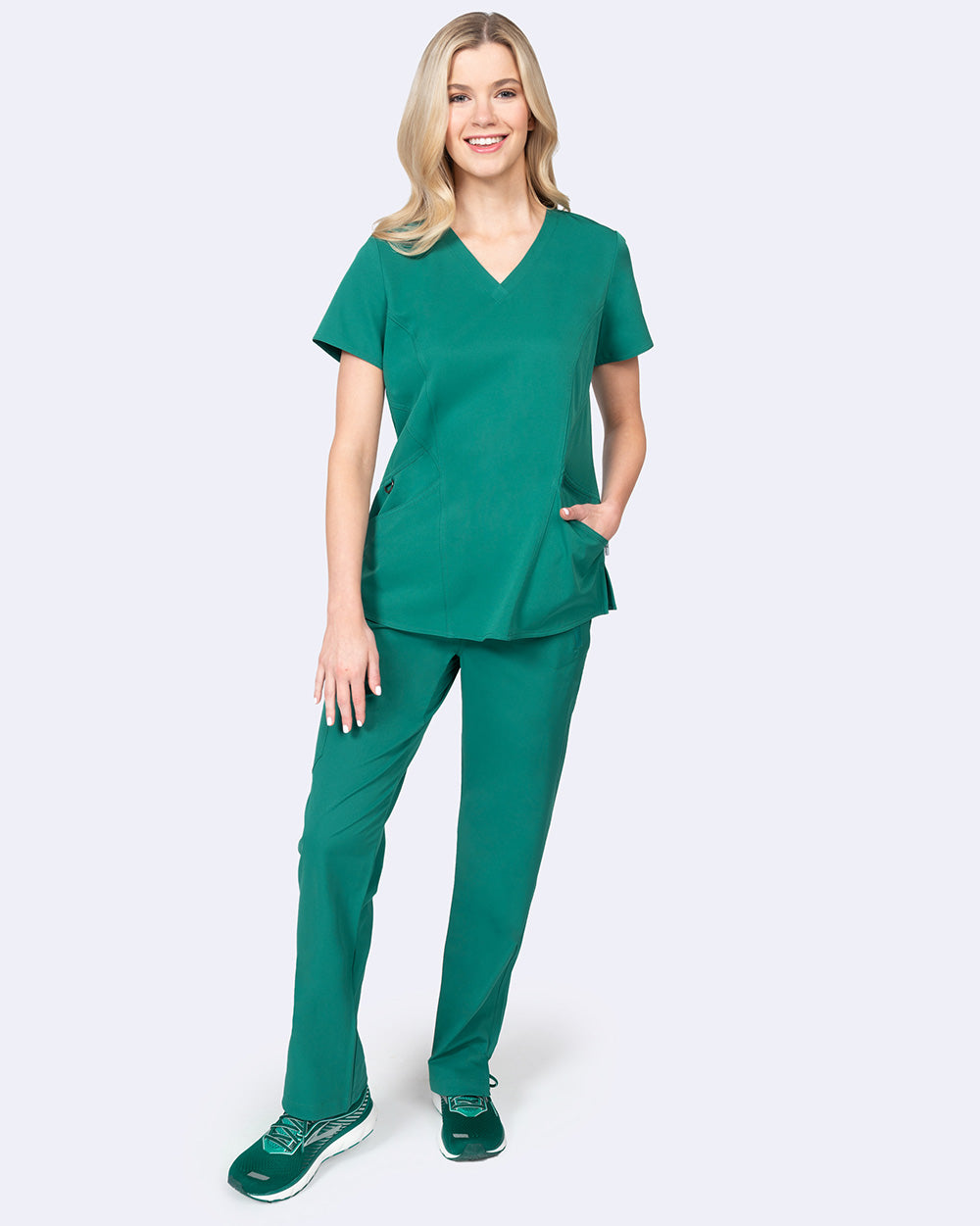 Ava Therese 1084 Ava Back Knit Top Hunter