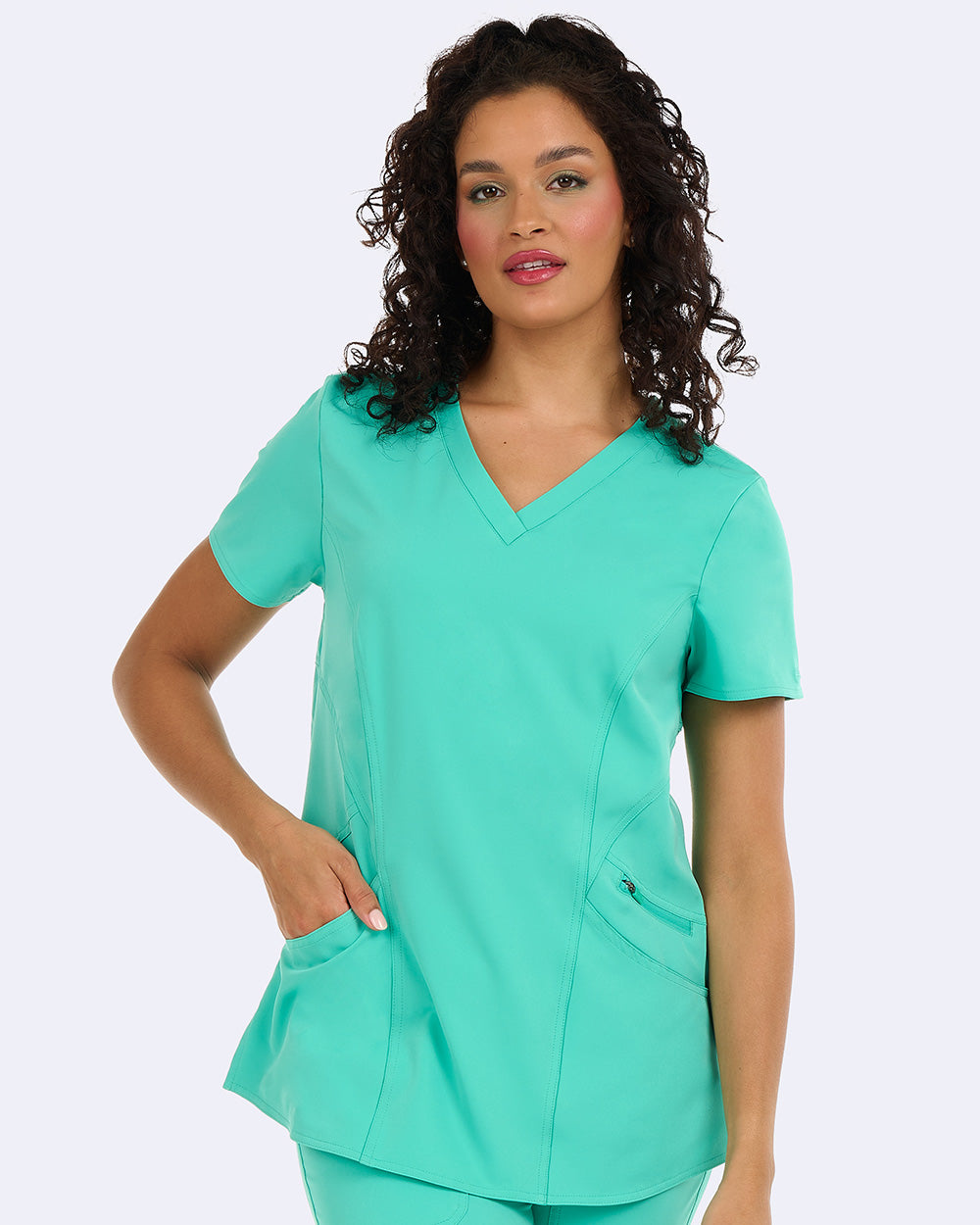 Ava Therese 1084 Ava Back Knit Top Mint