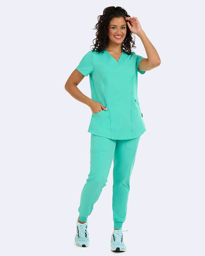 Ava Therese 1084 Ava Back Knit Top Mint