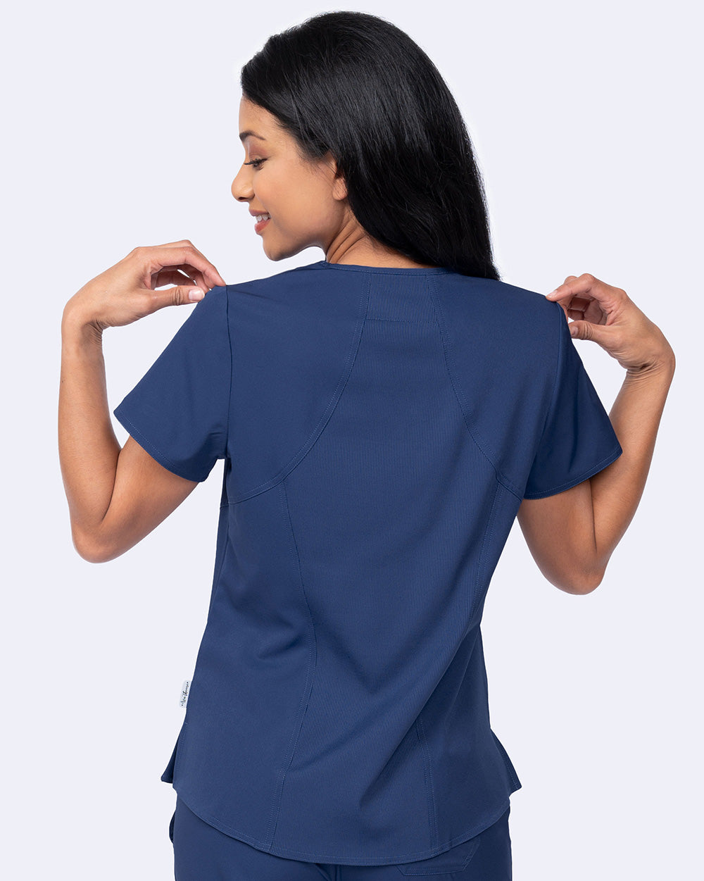 Ava Therese 1084 Ava Back Knit Top Navy