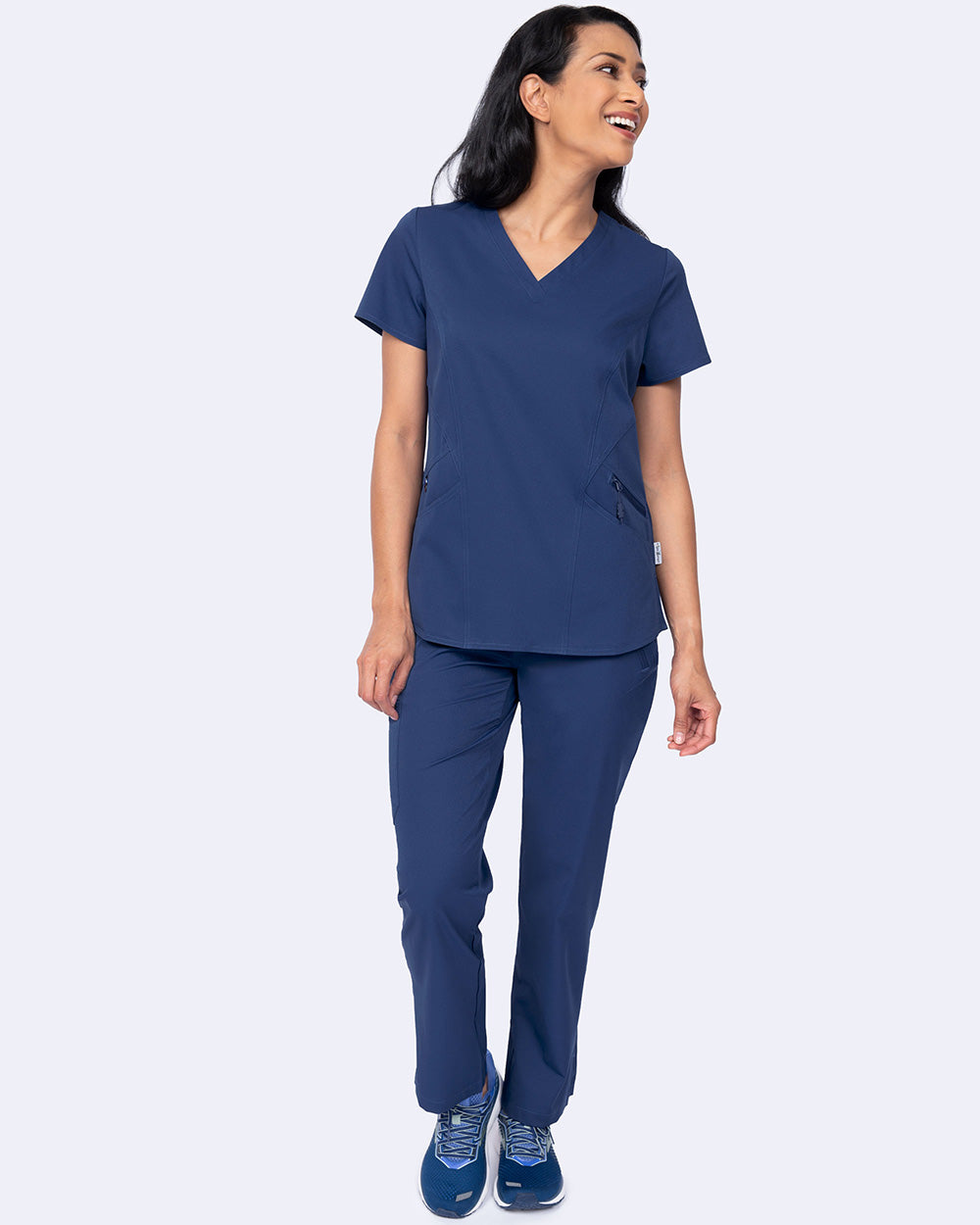 Ava Therese 1084 Ava Back Knit Top Navy