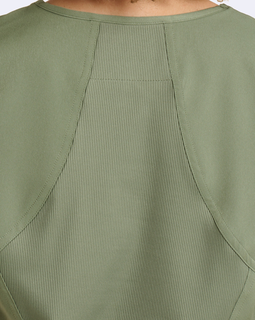 Zavate Ava Back Knit Top Style 1084 in color Olive Image 3