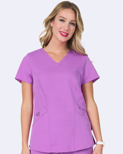 Zavate Ava Back Knit Top Style 1084 in color Power Purple Image 1