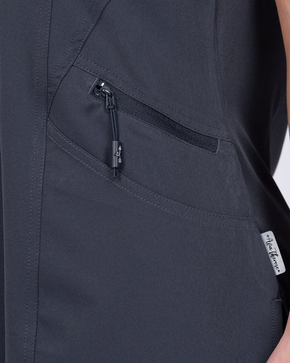 Ava Therese 1084 Ava Back Knit Top Pewter