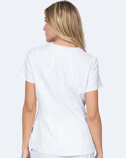 Ava Therese 1084 Ava Back Knit Top White