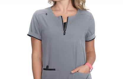 Lite Stretch 1086 Performance Top Platinum Grey