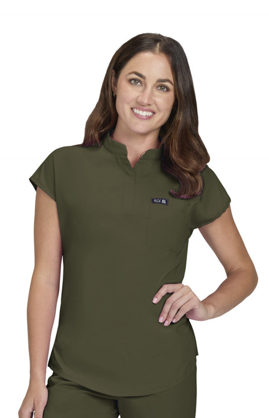 Basics 1093 Ari Top Olive Green