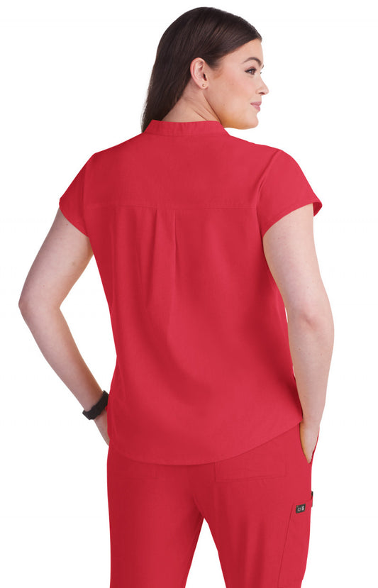 Basics 1093 Ari Top Heather Candy Red