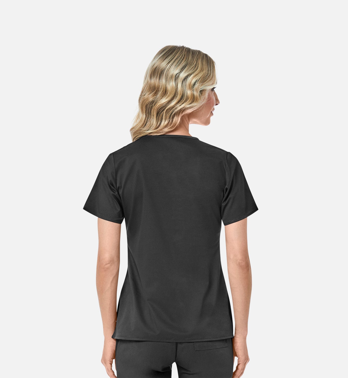 Blossom 1102 Mock Wrap Top Black