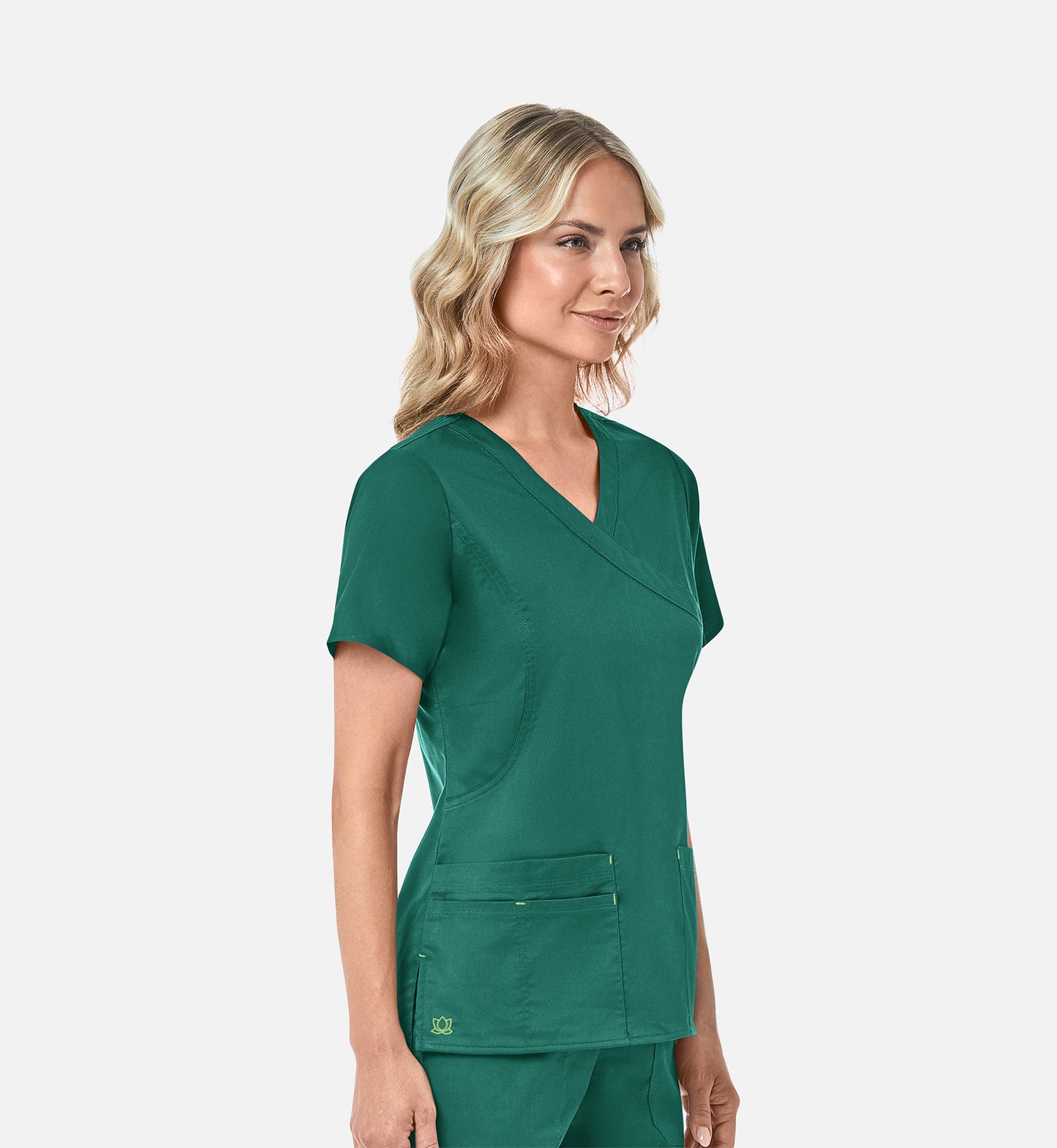 Blossom 1102 Mock Wrap Top Hunter