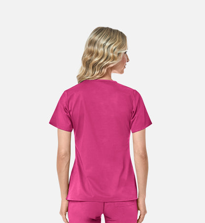 Blossom 1102 Mock Wrap Top Passion Pink