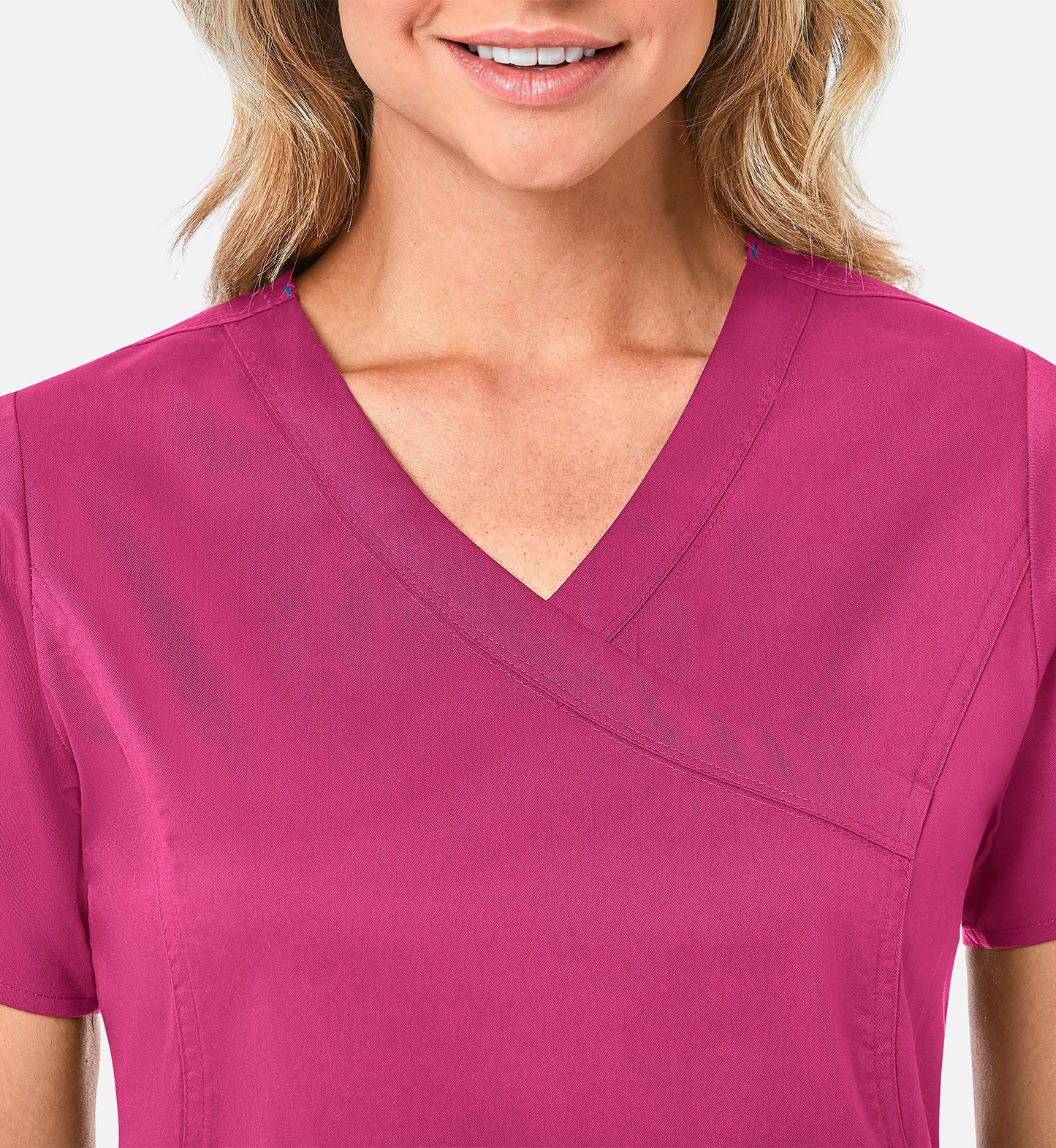 Blossom 1102 Mock Wrap Top Passion Pink