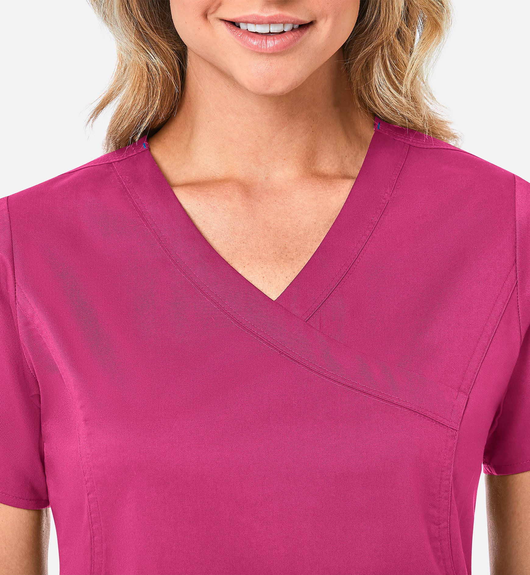 Blossom 1102 Mock Wrap Top Passion Pink