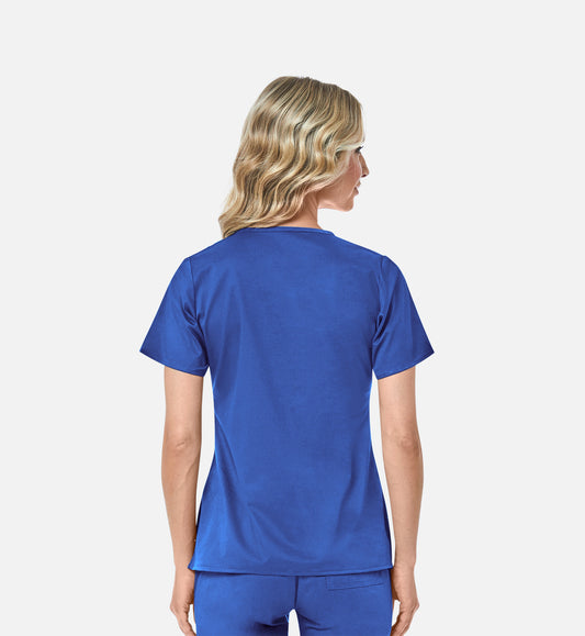 Blossom 1102 Mock Wrap Top Royal Blue