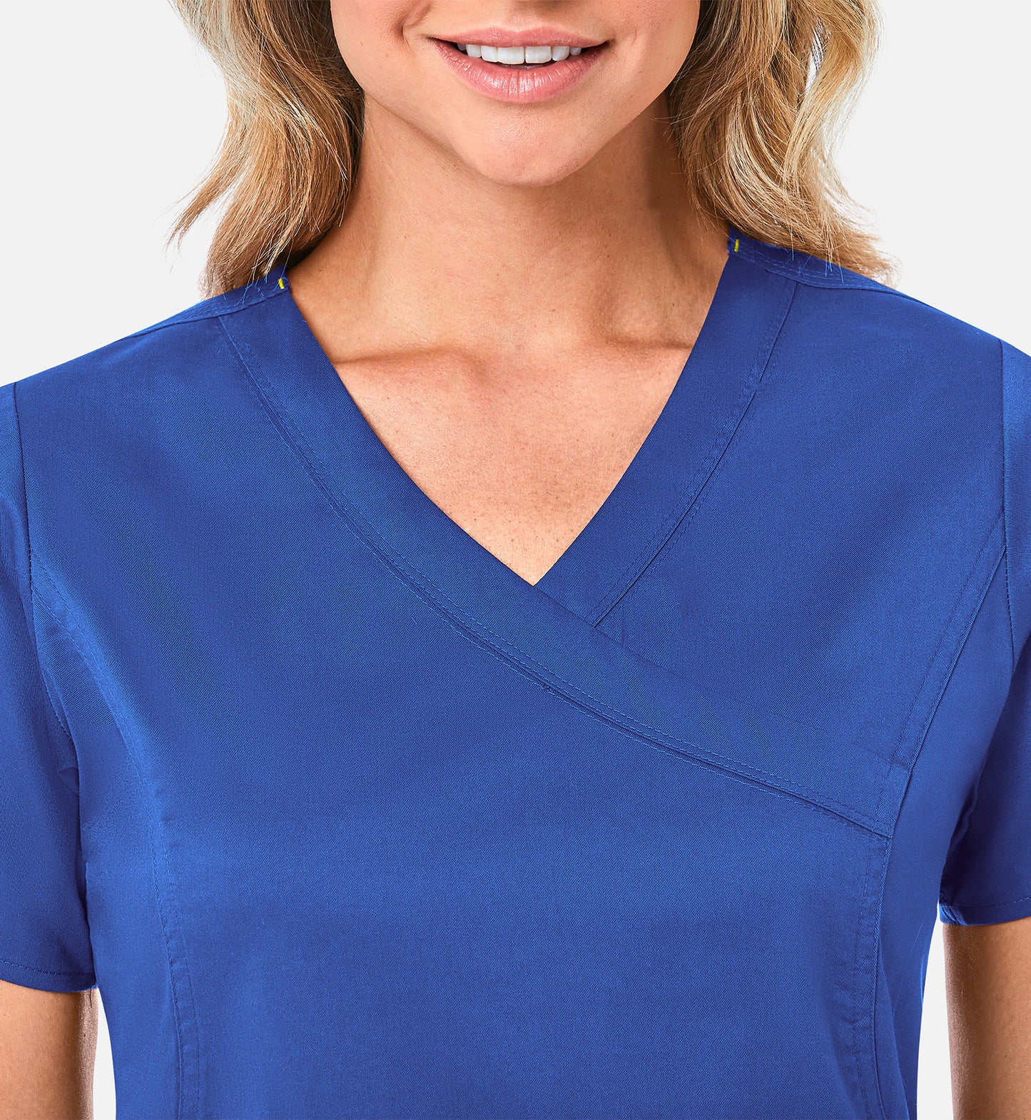 Blossom 1102 Mock Wrap Top Royal Blue