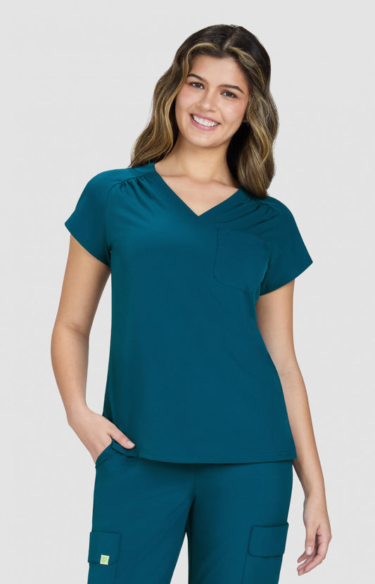 Planet Koi 1118 Kailani Top Caribbean Blue