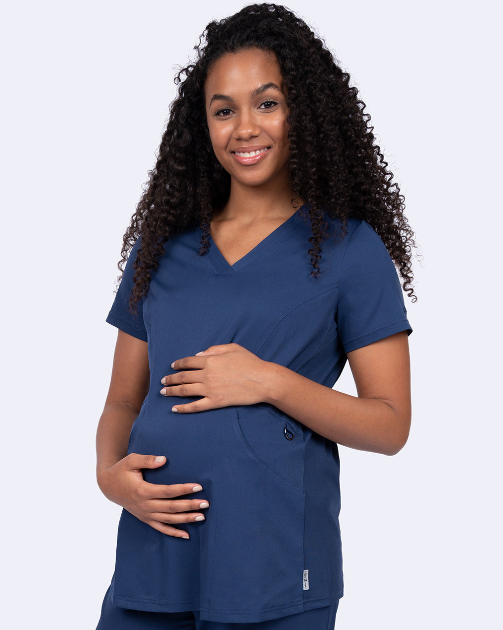 Zavate Ava & Me Maternity Top Style 1121 in color Navy Image 1