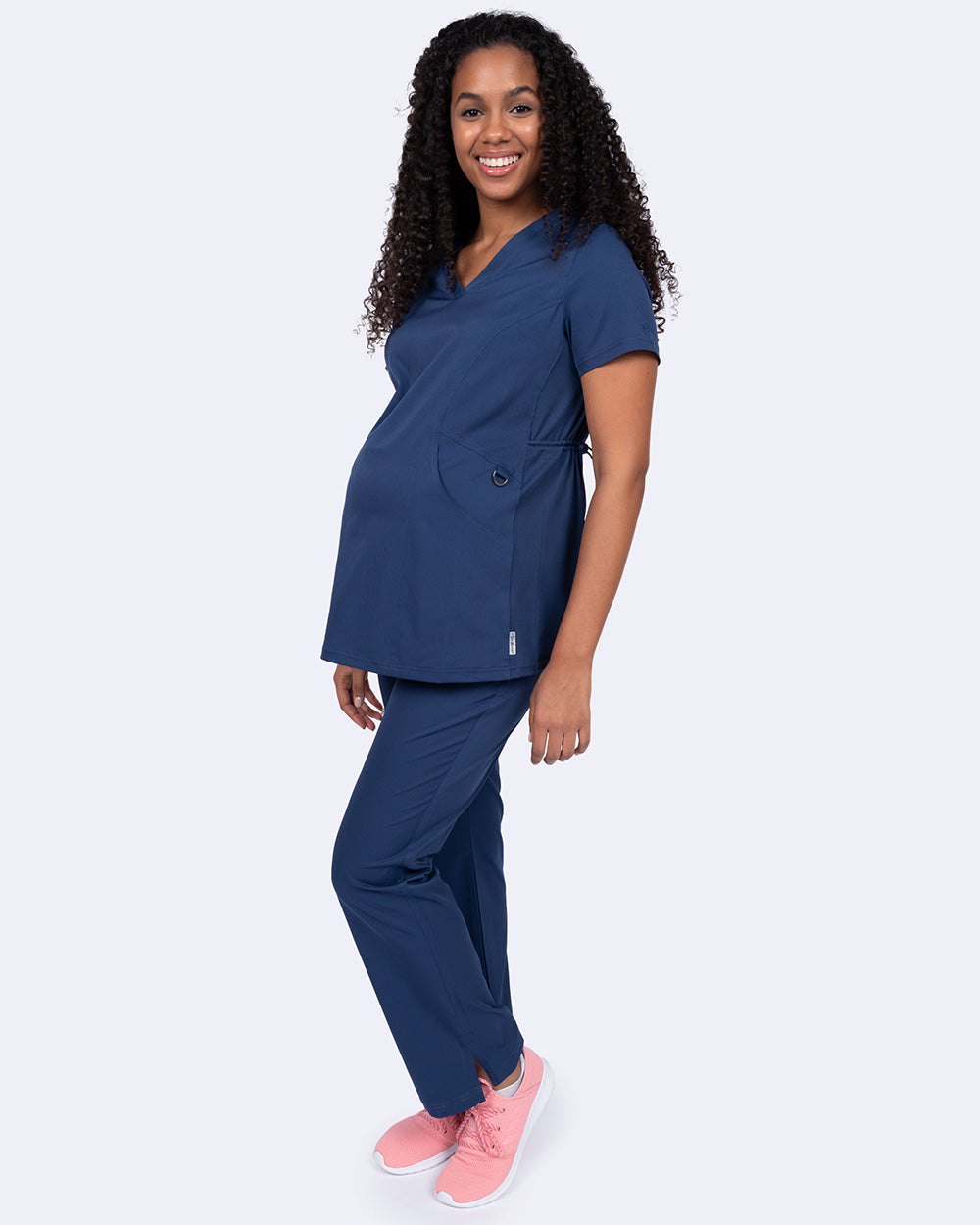 Zavate Ava & Me Maternity Top Style 1121 in color Navy Image 4