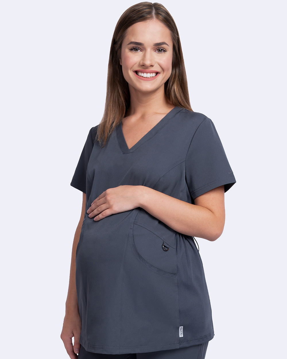 Zavate Ava & Me Maternity Top Style 1121 in color Pewter Image 1