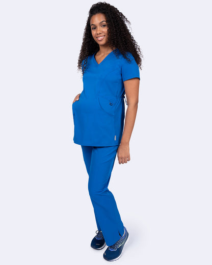 Zavate Ava & Me Maternity Top Style 1121 in color Royal Image 4