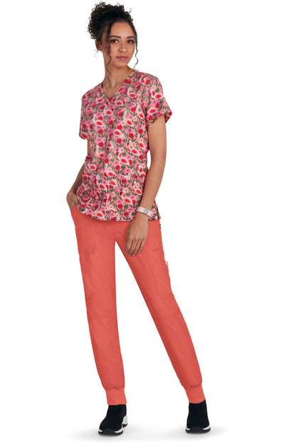 Artist Series 1122PRA Rosalie Top Flamingo and Flowers