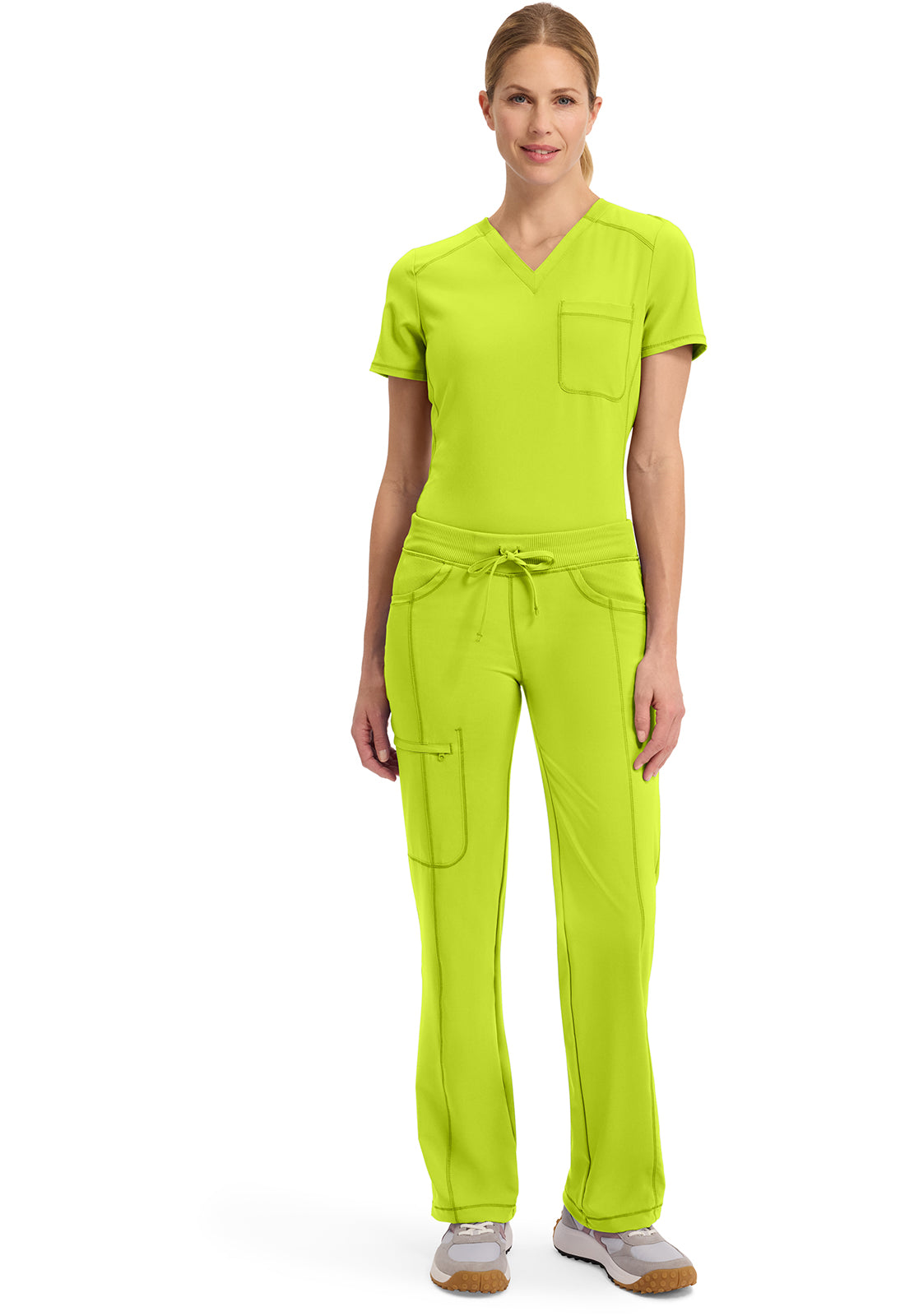 Classics 1123A Straight Leg Drawstring Pants Lime Time