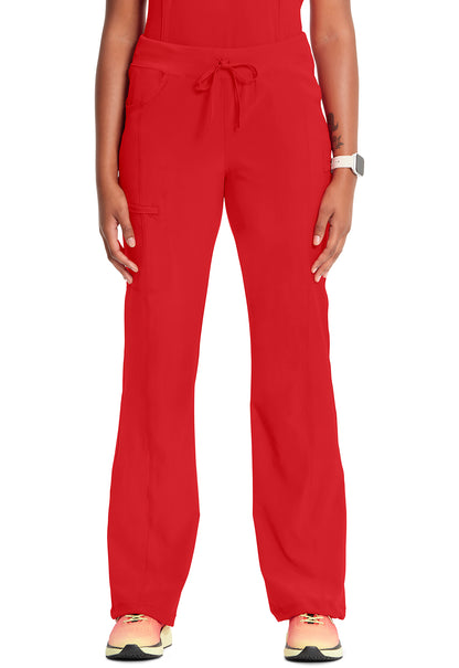 Classics 1123A Straight Leg Drawstring Pants Red