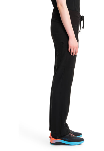 Classics 1123A Straight Leg Drawstring Pants Black Model Image Right Side | Infinity